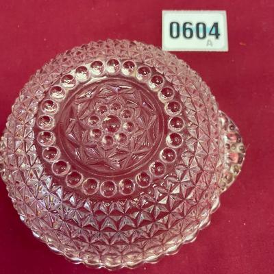 Handled serving bowl/depression era/diamond pt