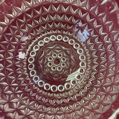 Handled serving bowl/depression era/diamond pt