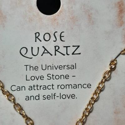 Metaphysical Rose Quartz necklace Love stone & Sage Essential Diffuser necklace Restore Vitality