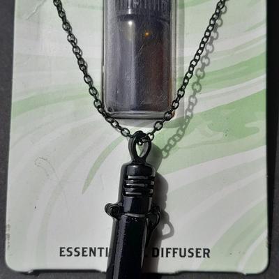 Metaphysical Rose Quartz necklace Love stone & Sage Essential Diffuser necklace Restore Vitality