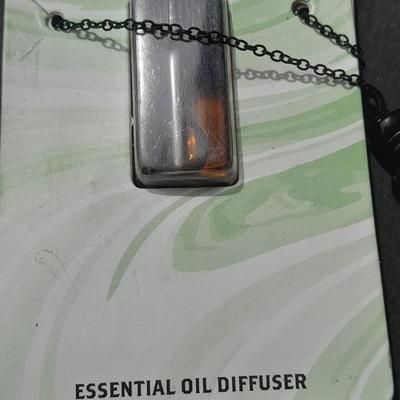 Metaphysical Rose Quartz necklace Love stone & Sage Essential Diffuser necklace Restore Vitality