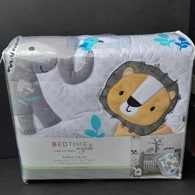 New in Package 3 piece Crib set Bedtime originals Jungle fun collection