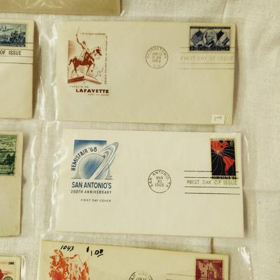 8 - FIRST DAY STAMPS - 1950S & 60S US CITIES