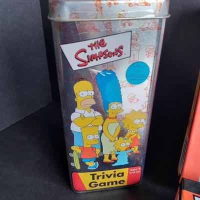 The Simpson's T.V. Show Collectable Trivia game and sealed puzzles!