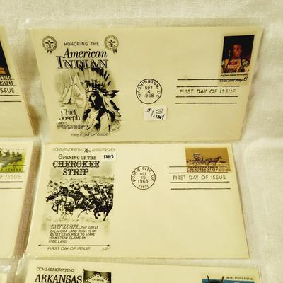 10 - FIRST DAY STAMPS - 1968 MIXED THEMES