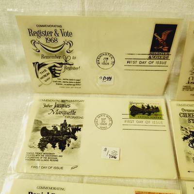 10 - FIRST DAY STAMPS - 1968 MIXED THEMES
