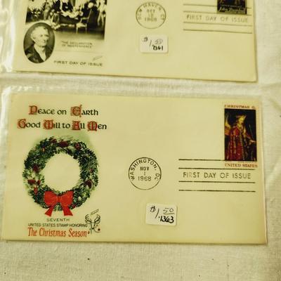 10 - FIRST DAY STAMPS - 1968 MIXED THEMES