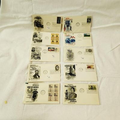 10 - FIRST DAY STAMPS - 1967 MIXED THEME