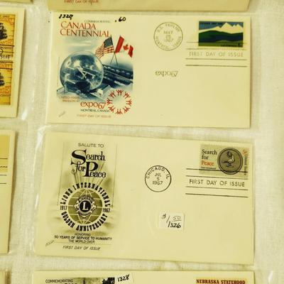 10 - FIRST DAY STAMPS - 1967 MIXED THEME