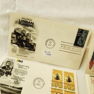 10 - FIRST DAY STAMPS - 1967 MIXED THEME