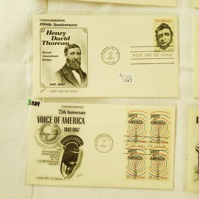 10 - FIRST DAY STAMPS - 1967 MIXED THEME