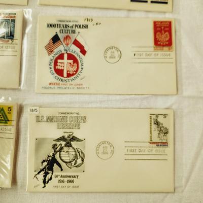 10 -FIRST DAY STAMPS - 1966 MIXED THEME