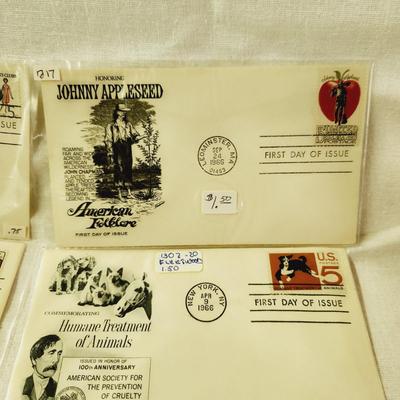 10 -FIRST DAY STAMPS - 1966 MIXED THEME