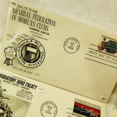 10 -FIRST DAY STAMPS - 1966 MIXED THEME