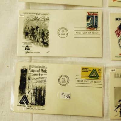 10 -FIRST DAY STAMPS - 1966 MIXED THEME