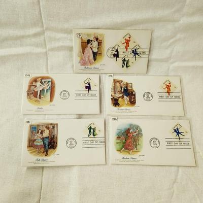 6 - FIRST DAY STAMPS - 1978 DANCING THEME