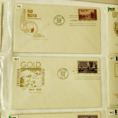 14 - FIRST DAY STAMPS - 1930s & 1940s STATES