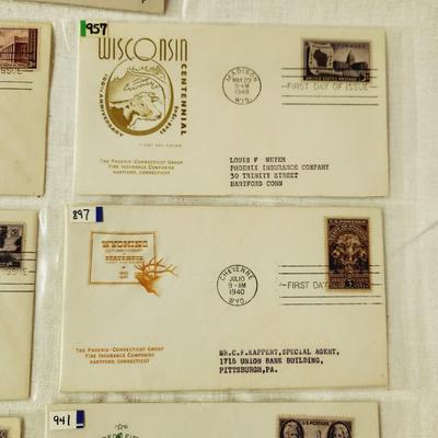 14 - FIRST DAY STAMPS - 1930s & 1940s STATES