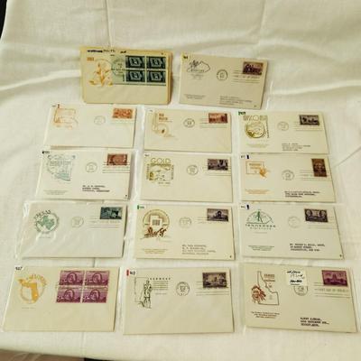 14 - FIRST DAY STAMPS - 1930s & 1940s STATES