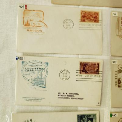 14 - FIRST DAY STAMPS - 1930s & 1940s STATES