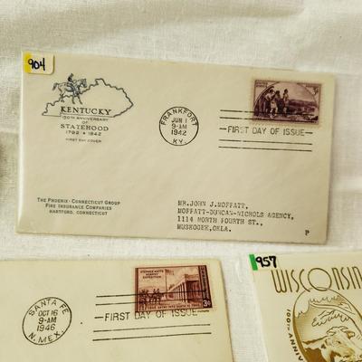 14 - FIRST DAY STAMPS - 1930s & 1940s STATES