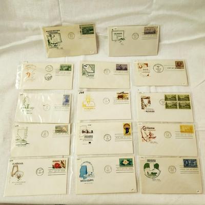 14 - FIRST DAY STAMPS - 1950s & 1960s STATES