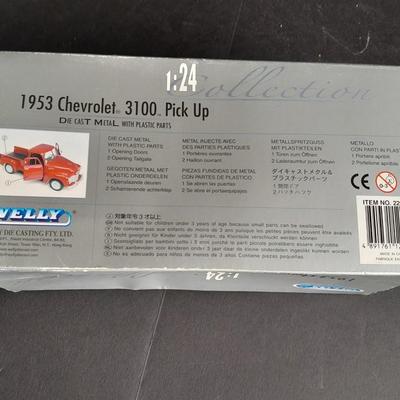 1953 Chevrolet 3100 Pick up 1:24 Scale Die Cast still in Package
