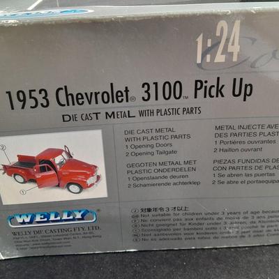 1953 Chevrolet 3100 Pick up 1:24 Scale Die Cast still in Package