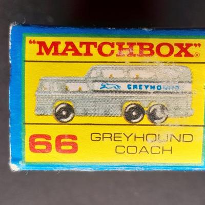 MATCHBOX SERIES 66 LESNEY PRODUCT GREY HOUND BUS COACH RARE MINT CONDITION IN BOX!