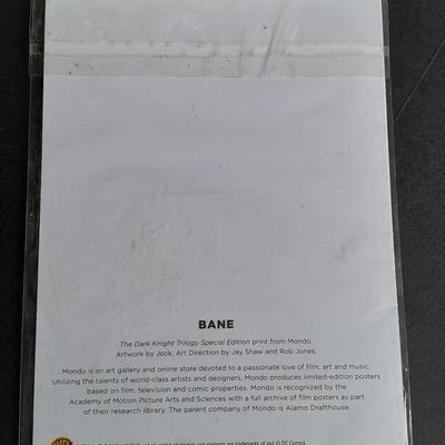 BANE The Dark Knight Trilogy Special Edition Print with The Dark Knight Batmobile Die cast car