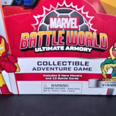 New in box Marvel Battle World Ultimate Armory Collectable Adventure Game and a Fidget cube