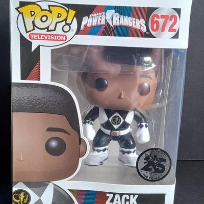 NEW POP! Television Power Rangers 672 "Zack" Vinyl Figure by FUNKO