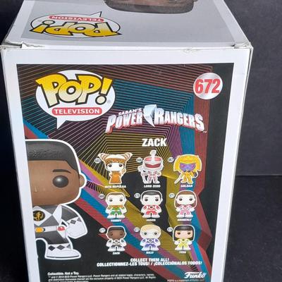 NEW POP! Television Power Rangers 672 "Zack" Vinyl Figure by FUNKO