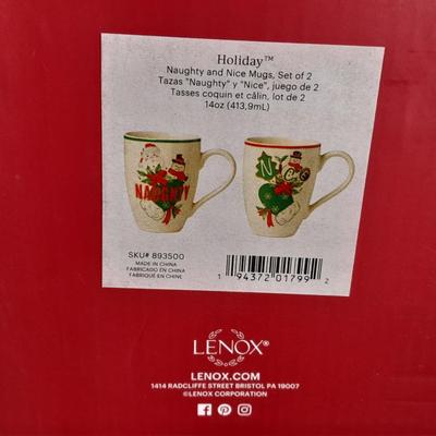 New Lenox Naughty & Nice Holiday 14-ounce Mugs