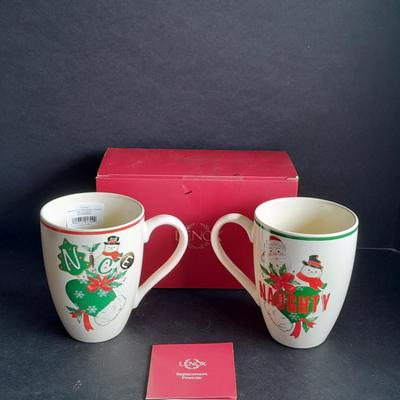 New Lenox Naughty & Nice Holiday 14-ounce Mugs