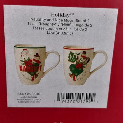 New Lenox Naughty & Nice Holiday 14-ounce Mugs