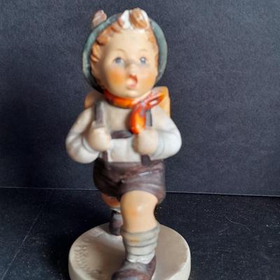 Two W. Goebel West Germany School boy and School girl Hummel figures
