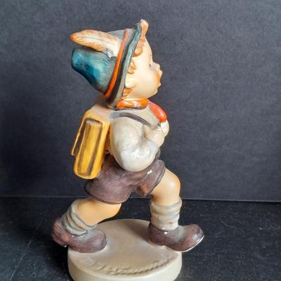 Two W. Goebel West Germany School boy and School girl Hummel figures