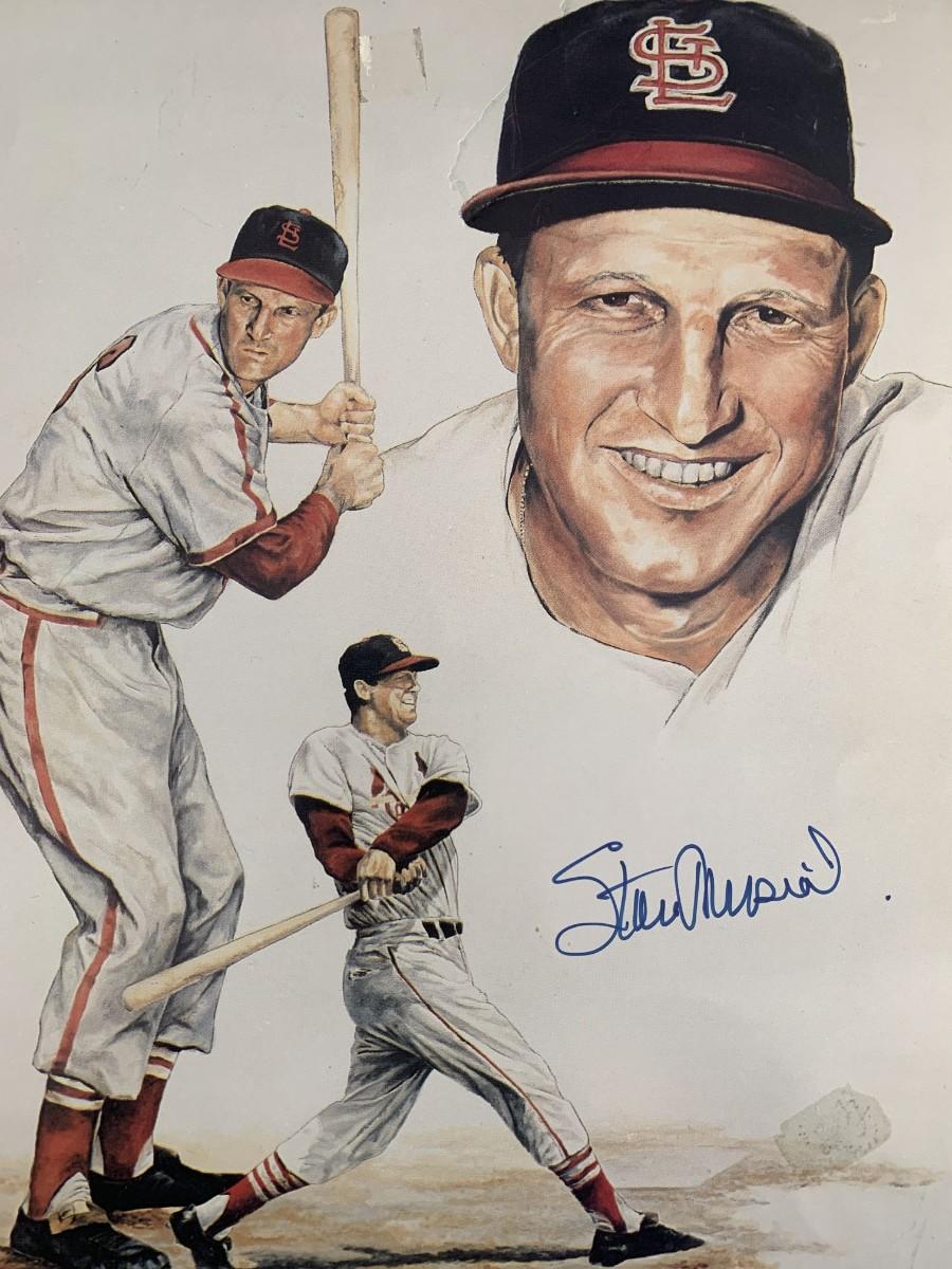 Stan Musial signed photo
