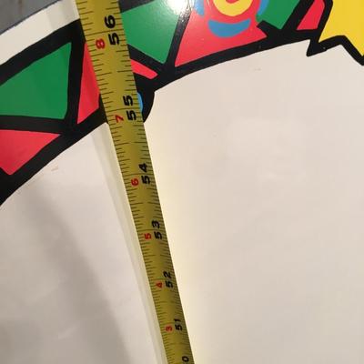 Puppet theater with chalk board