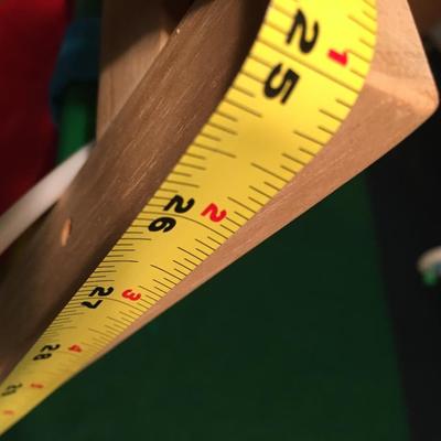 Puppet theater with chalk board