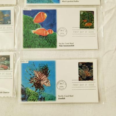 10 - FIRST DAY STAMPS - 2004 PACIFIC CORRAL REEF