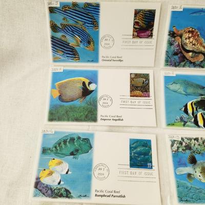 10 - FIRST DAY STAMPS - 2004 PACIFIC CORRAL REEF