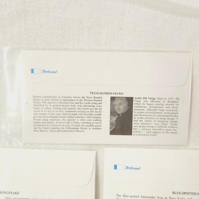 6 - FIRST DAY STAMPS - 2003 REPTILES & AMPHIBIANS OF SAN DIEGO ZOO