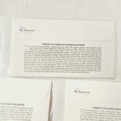5 - FIRST DAY STAMPS - 2004 AMERICAN CHOREOGRAPHER