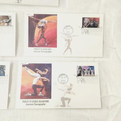 5 - FIRST DAY STAMPS - 2004 AMERICAN CHOREOGRAPHER