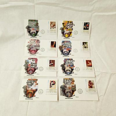 8 - FIRST DAY STAMPS - 1974 LETTERS MINGLE SOULS