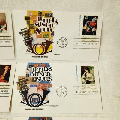 8 - FIRST DAY STAMPS - 1974 LETTERS MINGLE SOULS