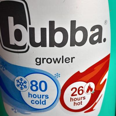 Stainless steel Bubba Growler 64-ounce Teal colored