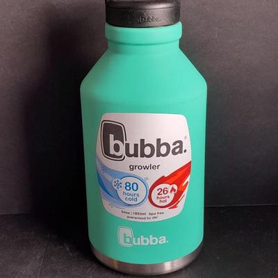 Stainless steel Bubba Growler 64-ounce Teal colored